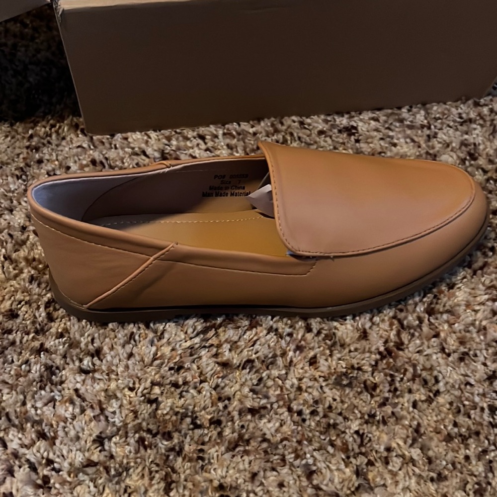Tan loafers